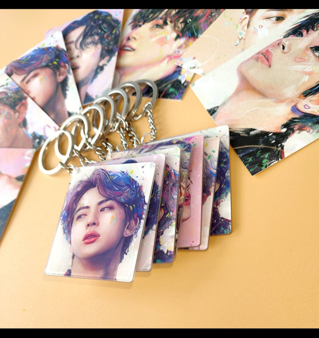Porte-clé + Photocard BTS