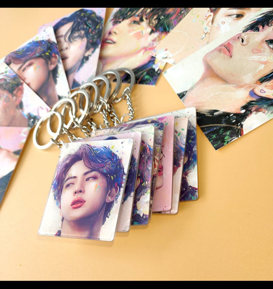 Porte-clé + Photocard BTS