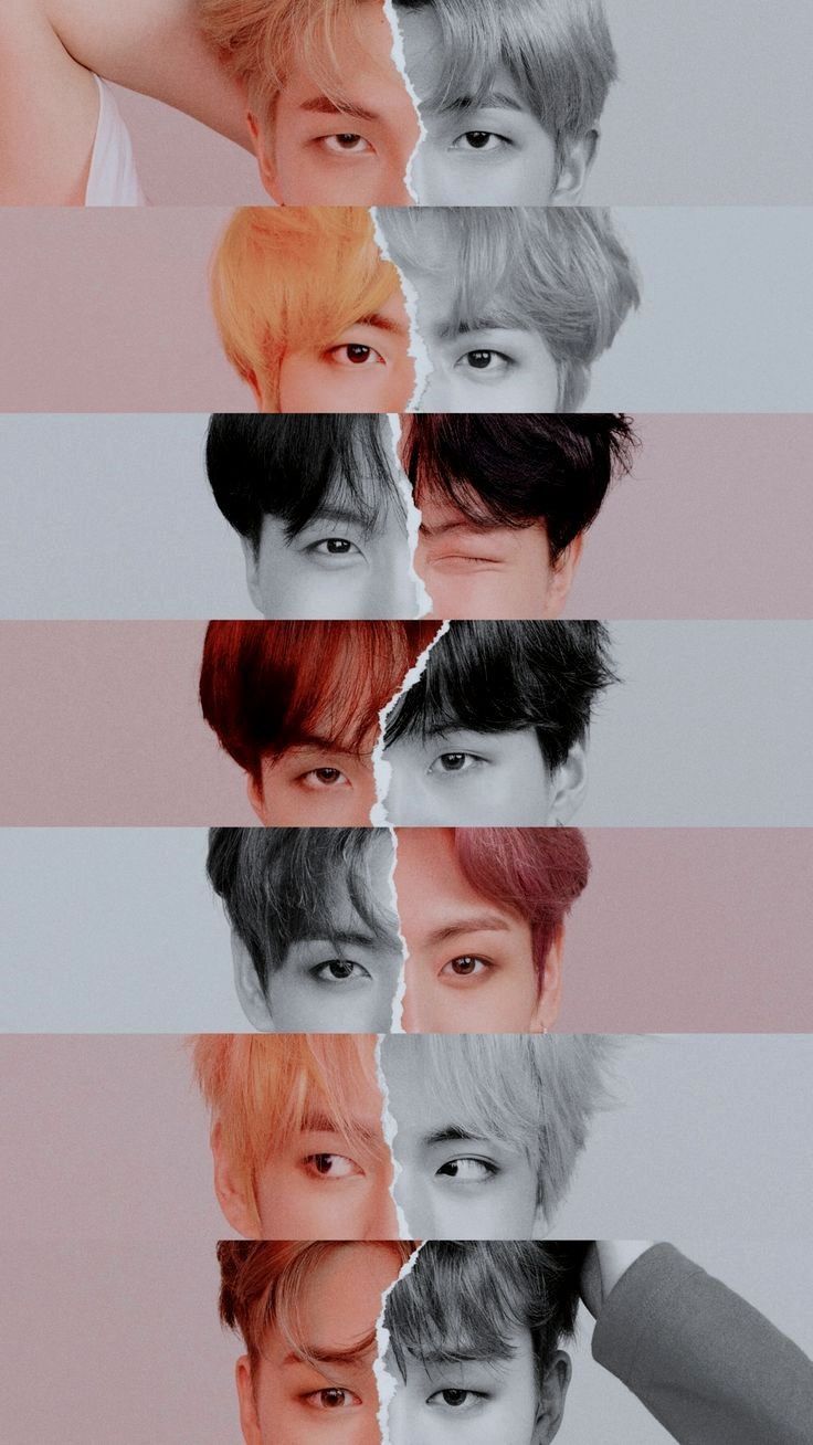 (T-shirt BTS logo face